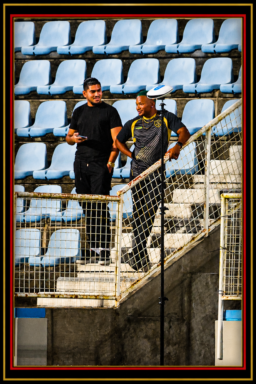 Behind the scenes at a sporting venue
